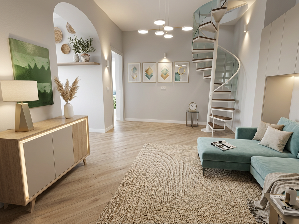 Pontremoli: Ingresso indipendente e giardino — Rendering indicativo 1