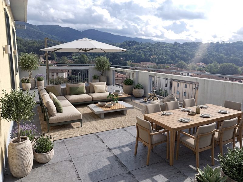 Pontremoli: appartamento con terrazza. Splendida vista