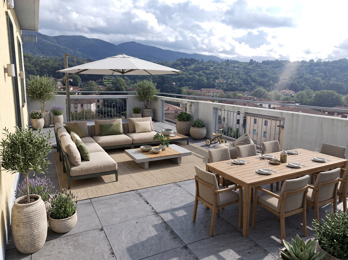 Pontremoli: appartamento con terrazza. Splendida vista